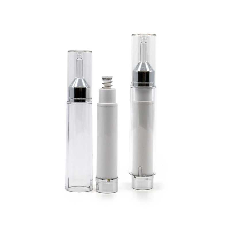 Airless fľaška na sérum, plastová biela 10 ml