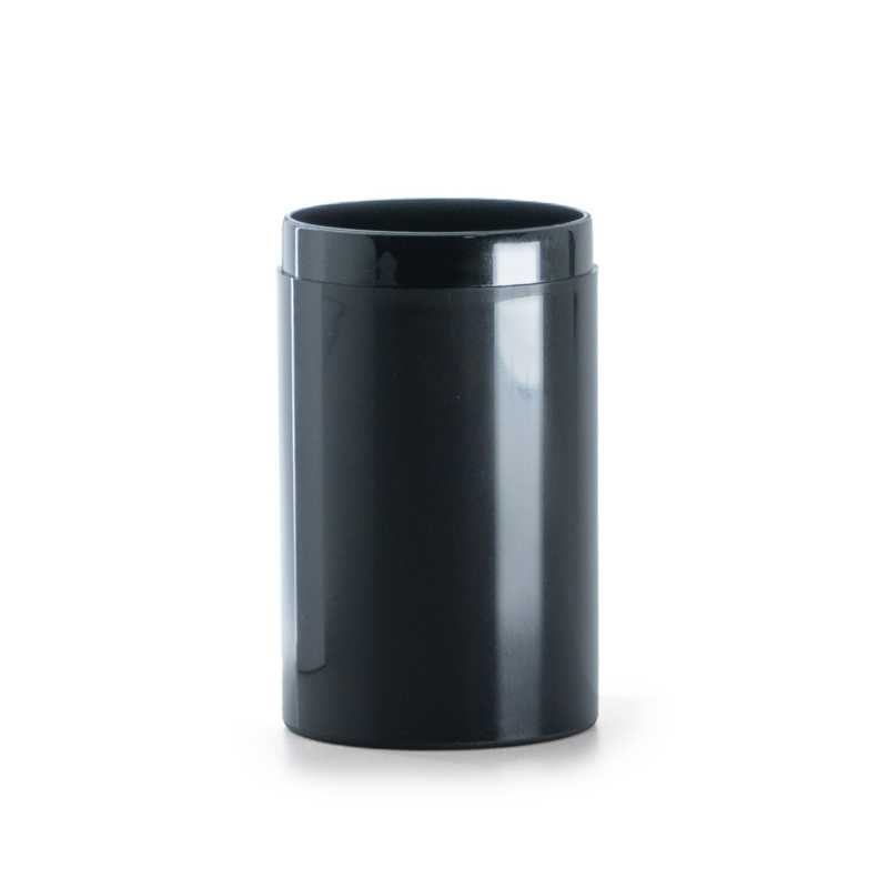 Čierna plastová airless fľaška, 30 ml