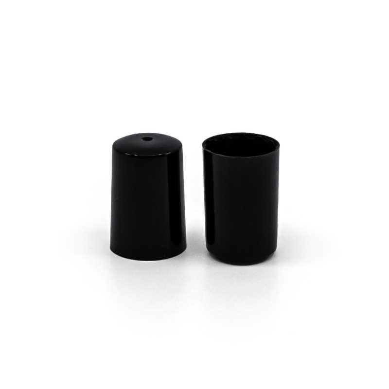 Čierny plastový vrchnák na 10 ml roll-on