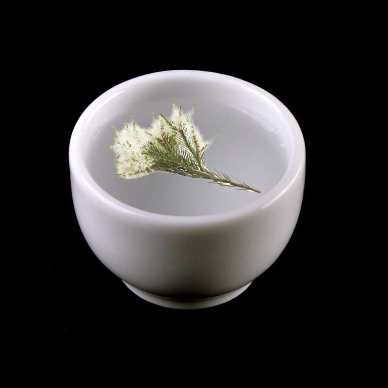 Tea tree kvetinová voda alebo hydrolát je získavaný s tea tree, rastliny známej svojimi antibakteriálnymi účinkami. Obzvlášť vhodná je pre problemat