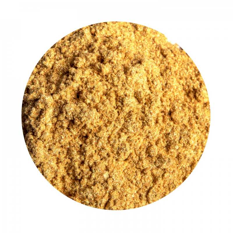 MICA, AquaPearls, Gold dust,  Mica prášky sú práškové pigmenty schválené na použitie do kozmetiky. Mica je sľuda, minerál nachádzajúci sa v prírod