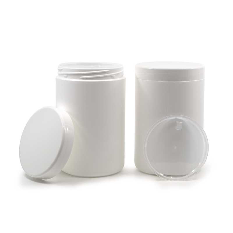 Plastová dóza, biela, HDPE, 1000 ml,
