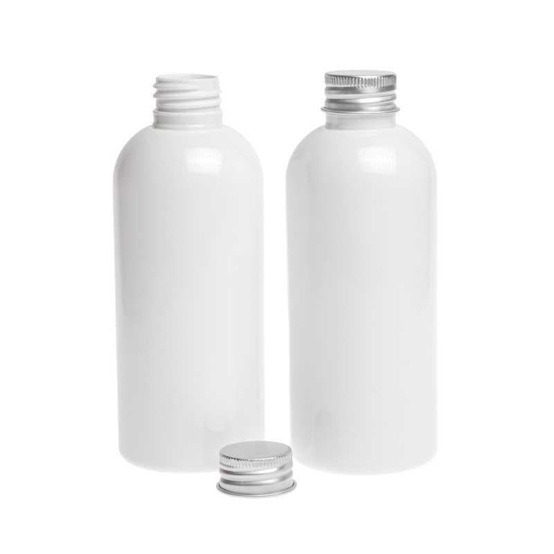Biela plastová fľaška vyrobená z PET s lesklým povrchom.
Objem: 300 ml, celkový objem 317 mlVýška fľašky: 146 mmPriemer fľašky: 58 mmHrdlo: 24/410
