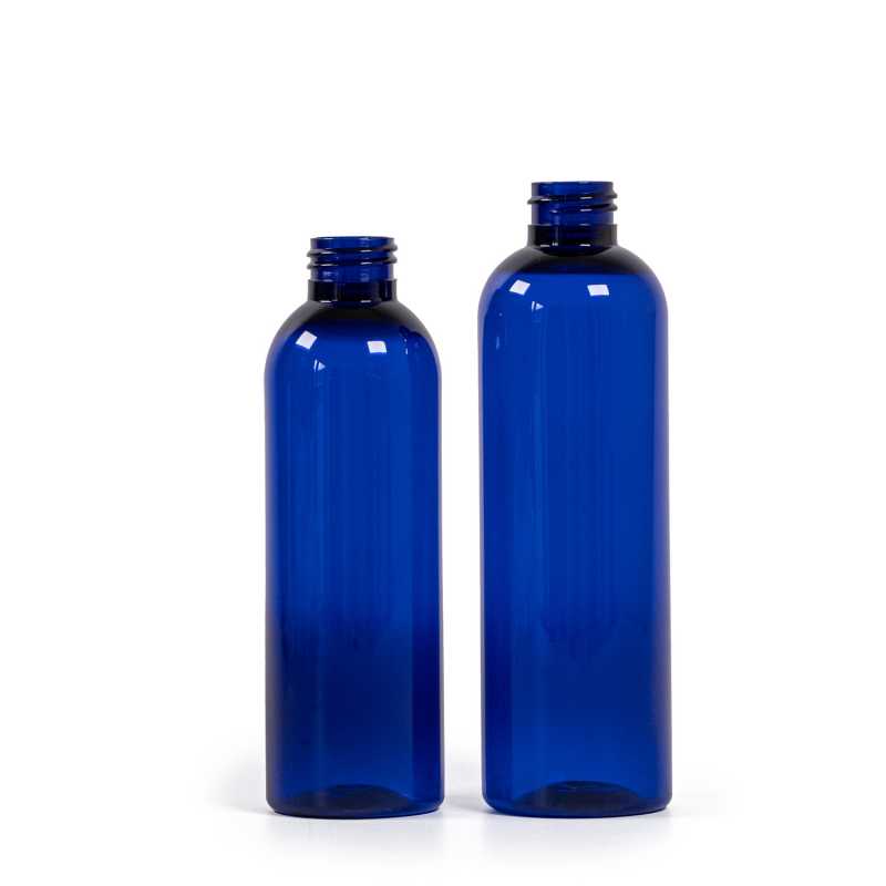 Plastová fľaša, modrá, 24/410, bez uzáveru, 250 ml, 180 ks