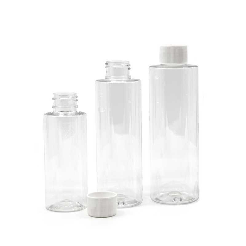 Priehľadná plastová fľaša, ideálna na uskladnenie rôznych tekutín, olejov, pleťových krémov a podobne. Je polotvrdá, ale dá sa stlačiť.
Objem: 1