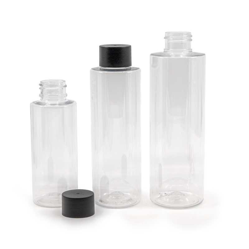 Priehľadná plastová fľaša, ideálna na uskladnenie rôznych tekutín, olejov, pleťových krémov a podobne. Je polotvrdá, ale dá sa stlačiť.
Objem: 1