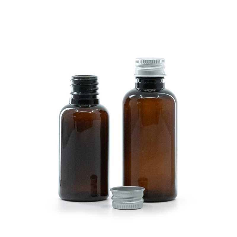 Plastová fľaška, liekovka, hliníkový vrchnák, 30 ml