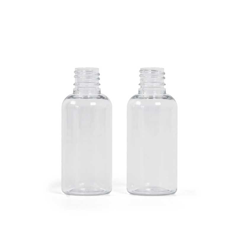 Plastová fľaška, liekovka, priehľadná, 18 mm, 50 ml, 800 ks