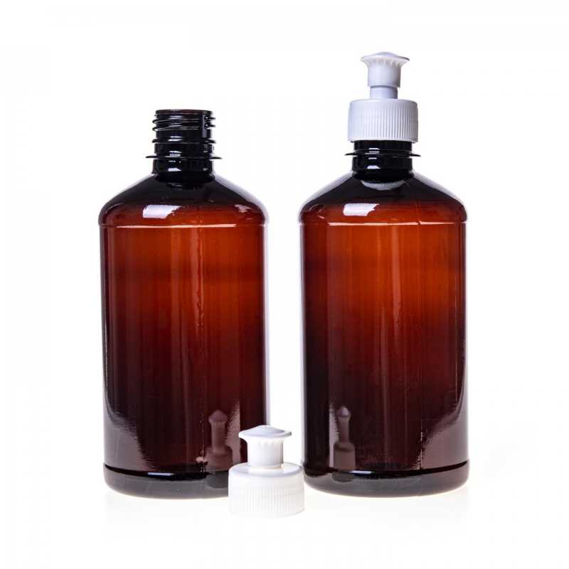Plastová fľaška, liekovka, push-pull, 500 ml