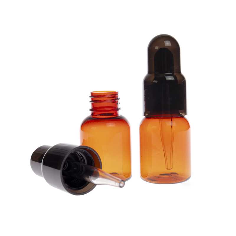 Plastová pipetka s čiernym vrchom na 25 ml fľašu