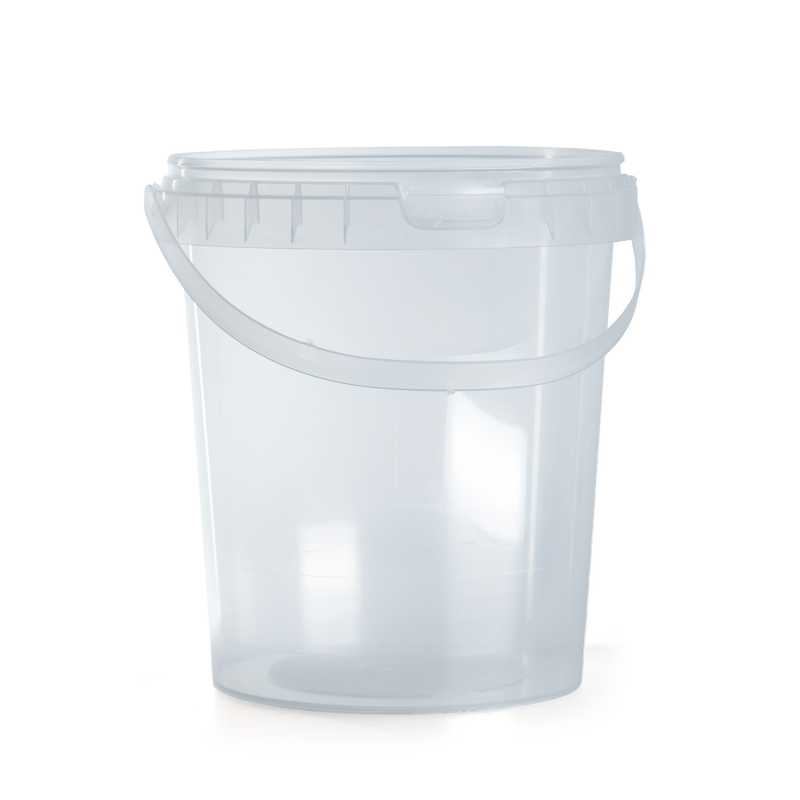 Plastové vedro, číre, 1300 ml