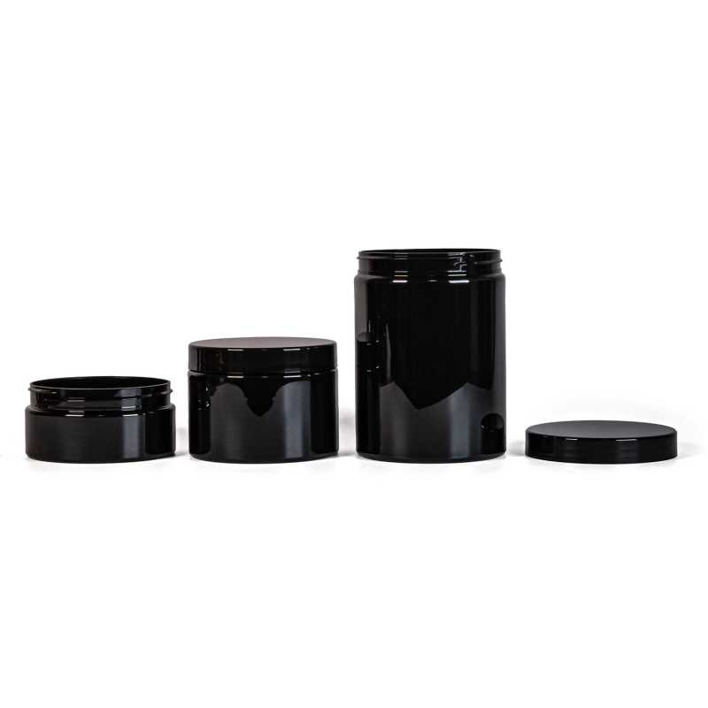 Plastový kelímok, 100 mm, čierny, 500 ml čierny vrchnák