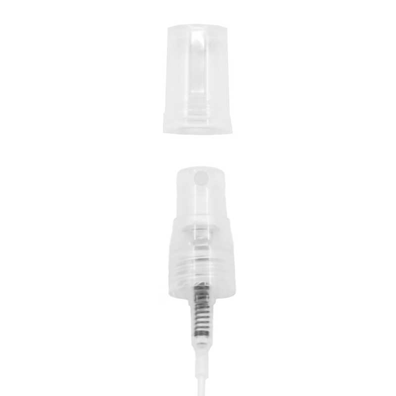Plastový rozprašovač, priehľadný, 12/410, na 2 ml fľašky