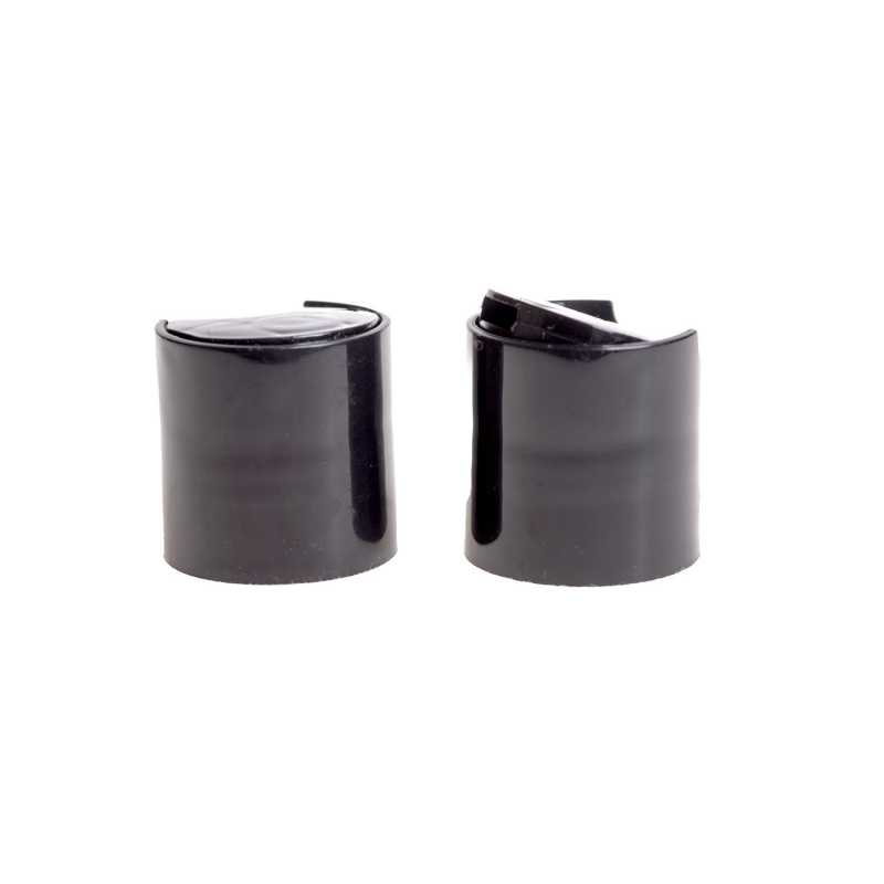 Plastový vrchnák, 24/410, disc top, čierny