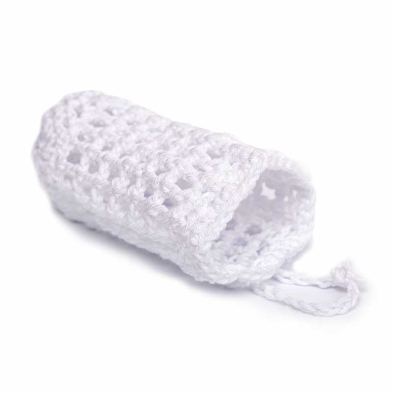 Ručne háčkovaná sieťka na mydlo zo 100% bavlny.
V prípade potreby odporúčame prať pri teplote max. 40°C.