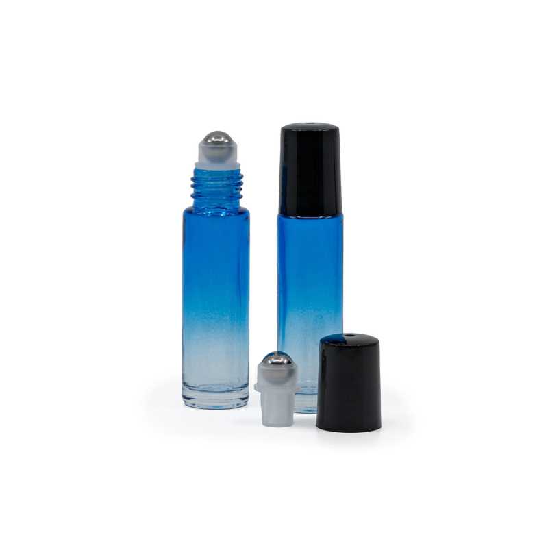 Sklenená fľaška 10 ml, modrá