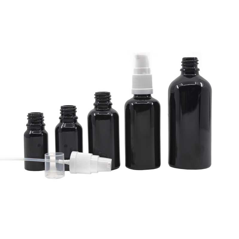 Sklenená fľaška, tzv. liekovka, je vyrobená z kvalitného čierneho skla s lesklým povrchom. Vďaka tomu neprepúšťa svetlo dovnútra fľaše a zabezpeč