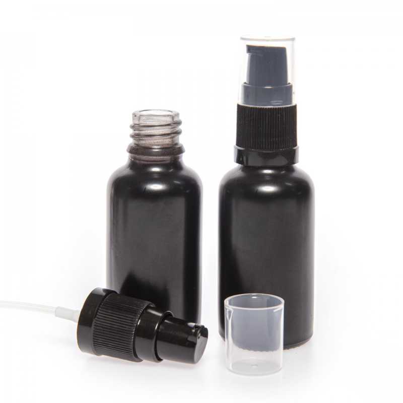 Sklenená fľaška, tzv. liekovka, je vyrobená z hrubého skla v čiernom matnom prevedení. Slúži na uchovávanie tekutín, ktoré vďaka svojej farbe úči