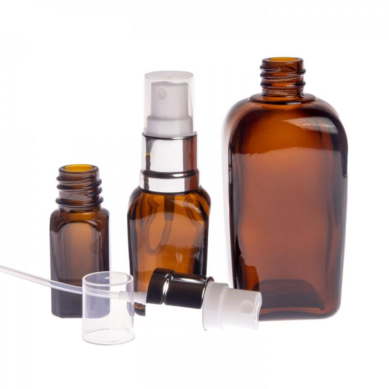 Sklenená fľaška, liekovka hranatá, 20 mlSklenená fľaška, tzv. liekovka, je vyrobená z hrubého skla tmavo hnedej farby. Slúži na uchovávanie tekutín