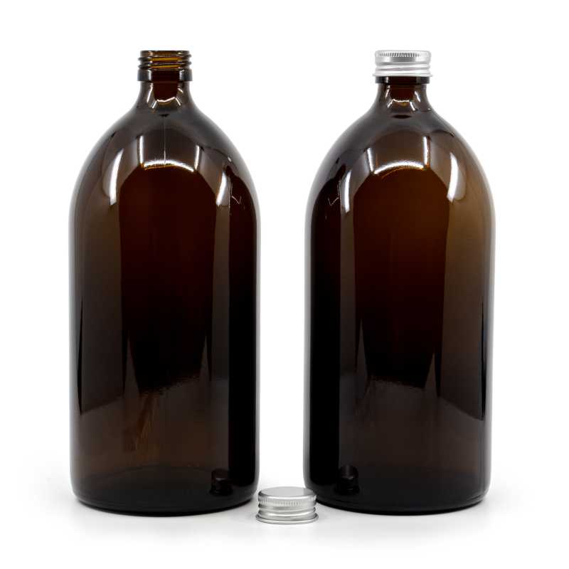 Sklenená fľaška, tzv. liekovka alebo fľaša na sirupy, je vyrobená z hrubého skla tmavohnedej farby. Slúži na uchovávanie tekutín, ktoré vďaka svoje
