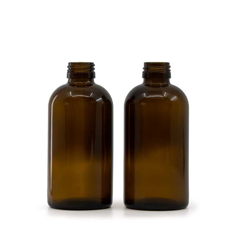 Sklenená fľaška, liekovka Boston, PP28S, 250 ml, 39 ks