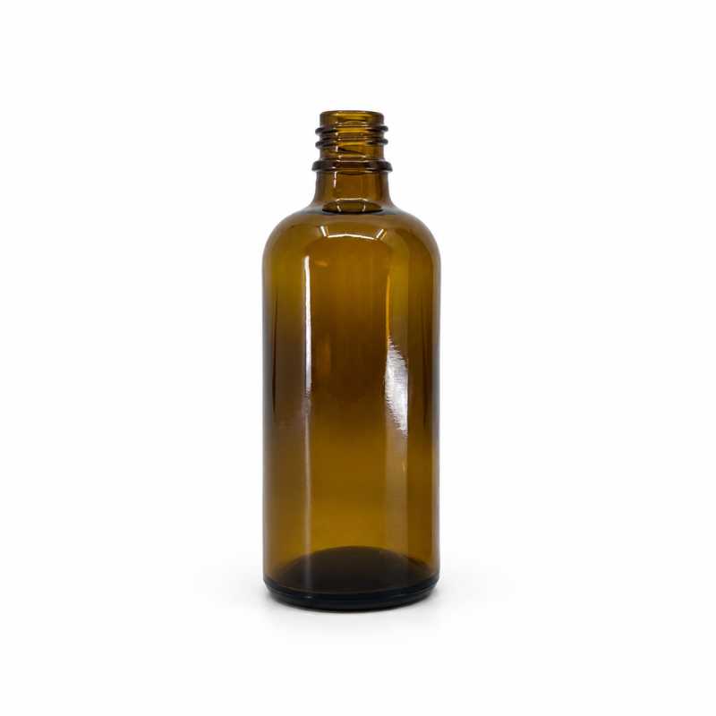 Sklenená fľaška, liekovka, typ B, 100 ml