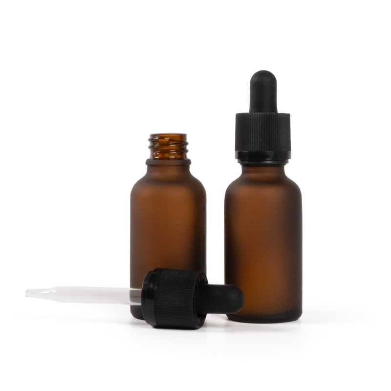 Sklenená fľaška, matná liekovka, pipeta s poistkou, 30 ml