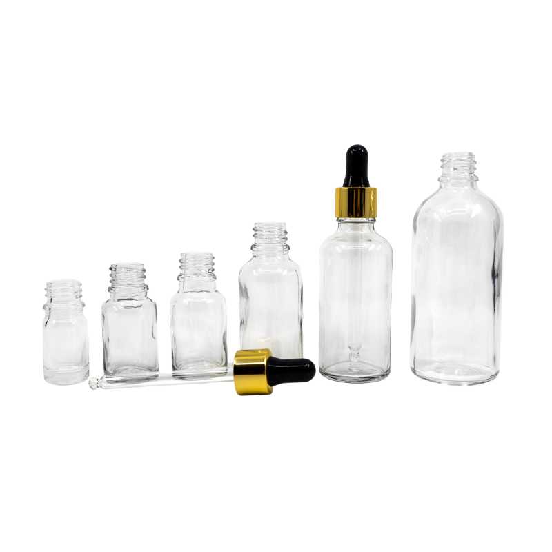 Sklenená fľaška, tzv. liekovka, je vyrobená z hrubého priehľadného skla. Slúži na uchovávanie tekutín.
Objem: 50 ml, celkový objem 61 mlVýška fľ