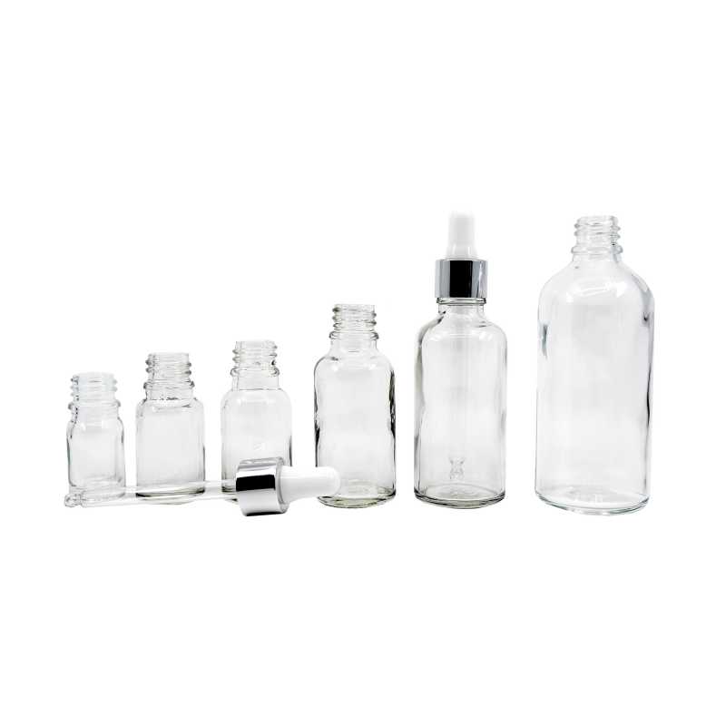 Sklenená fľaška, tzv. liekovka, je vyrobená z hrubého priehľadného skla. Slúži na uchovávanie tekutín.Objem: 5 ml, celkový objem 6,7 mlVýška fľa