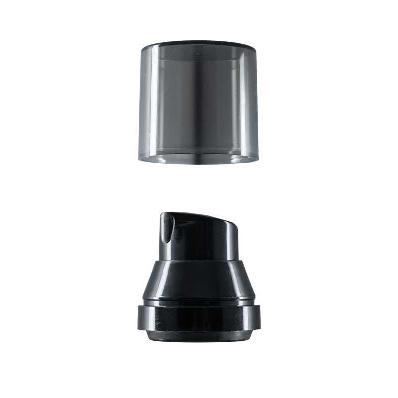 Vrch na airless fľašku čierny, 30/50 ml
