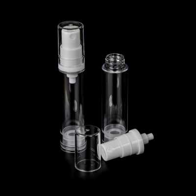 Airless fľaša, priehľadná, rozprašovač 10 ml