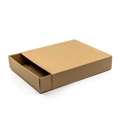 Papierová kraftová darčeková krabička, 170 x 200 mm, výška 40 mm