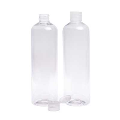 Plastová fľaša, recyklovaná 250ml, flip top priehľadný