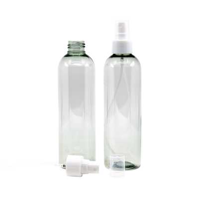  Plastová fľaša, recyklovaná, biely rozprašovač, 250 ml