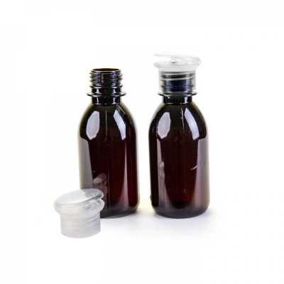 Plastová fľaška, liekovka, vrchnák klik, 150 ml 
