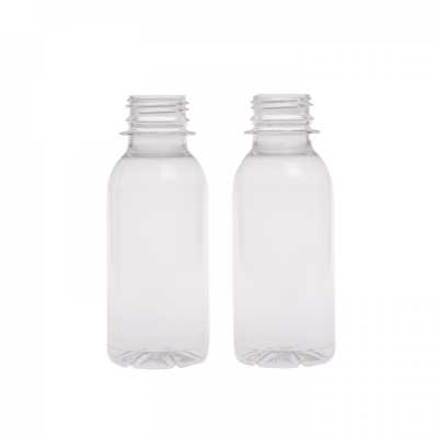 Plastová fľaška, priehľadná 120 ml 