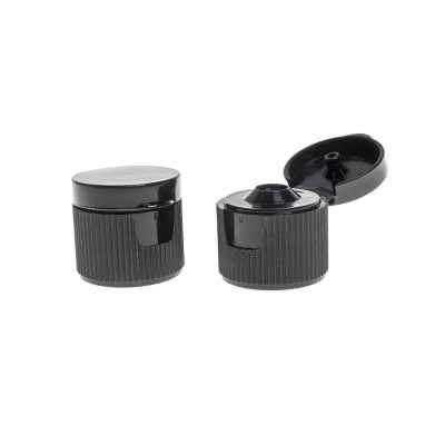 Plastový vrchnák, flip top, čierny, 18 mm