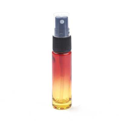 Sklenený rozprašovač na parfum, červeno-žltý 10 ml