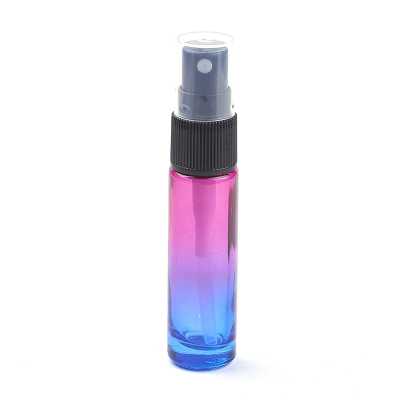 Sklenený rozprašovač na parfum, ružovo-modrý 10 ml