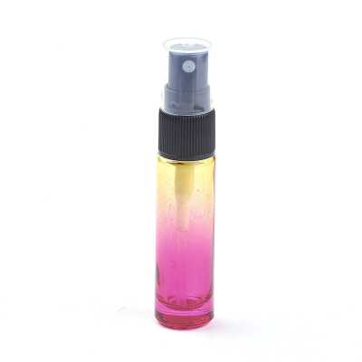 Sklenený rozprašovač na parfum, žlto-ružový 10 ml
